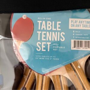 Table Top Tennis Set- 4 Players - New In Box Never Used